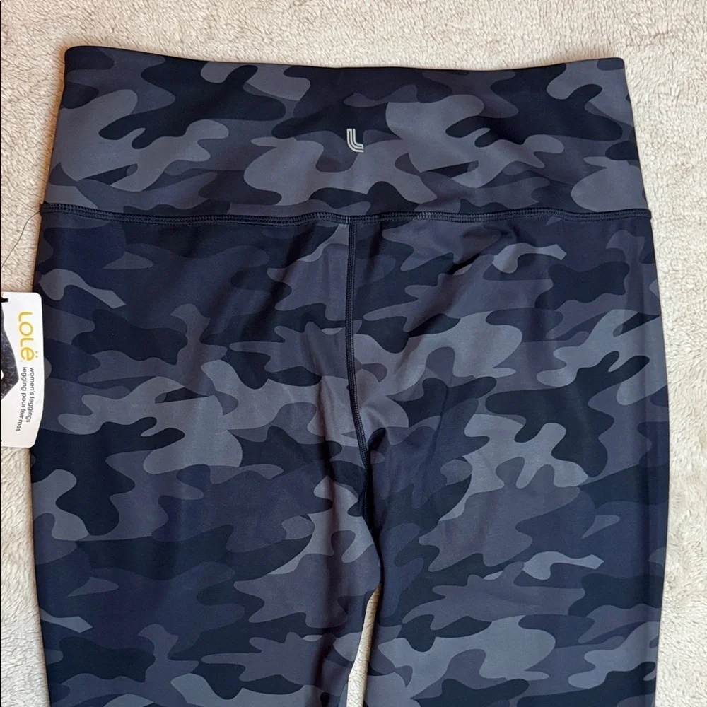 NWT Lole Women's Grey Camouflage Leggings XL Black Grey - Picture 12 of 12